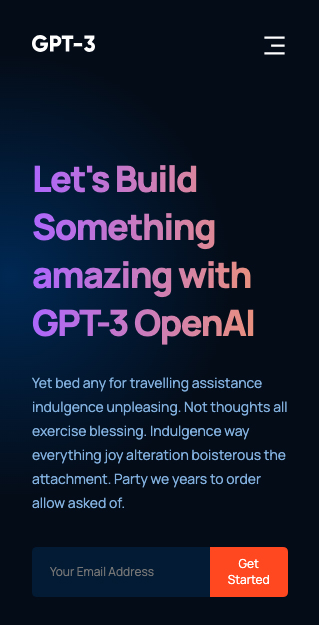 GPT-3 website project image