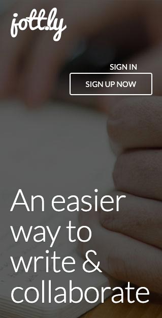 Jottly website project image